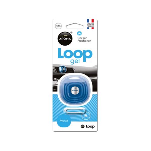 Aroma Loop Gel Vent Clip Car Air Freshener – Aqua