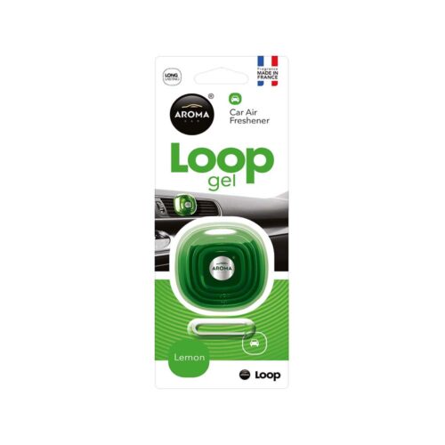 Aroma Loop Gel Vent Clip Car Air Freshener – Lemon