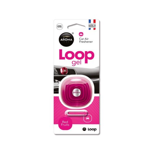 Aroma Loop Gel Vent Clip Car Air Freshener – Red Fruits