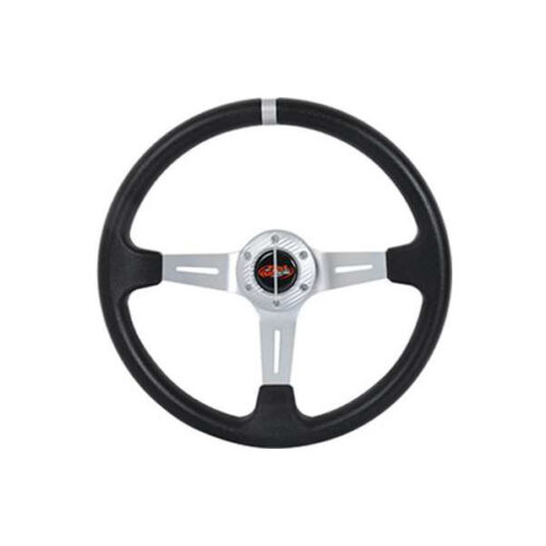 FW Racing Sports Timon Steering Wheel Black/Silver
