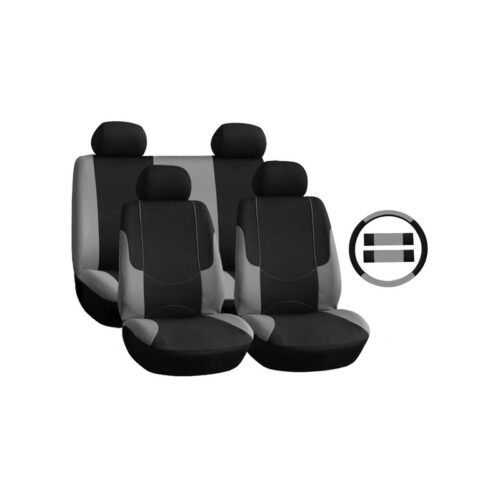 Majic Hollywood Seat Cover Kit Black Grey