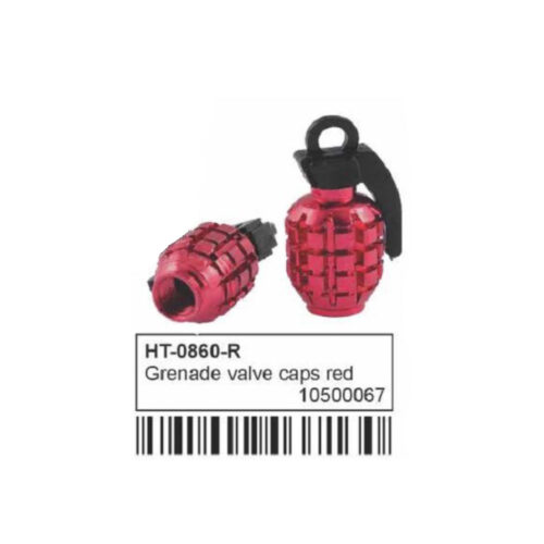 IG Tuning Grenade Valve Caps Red 4 Pcs