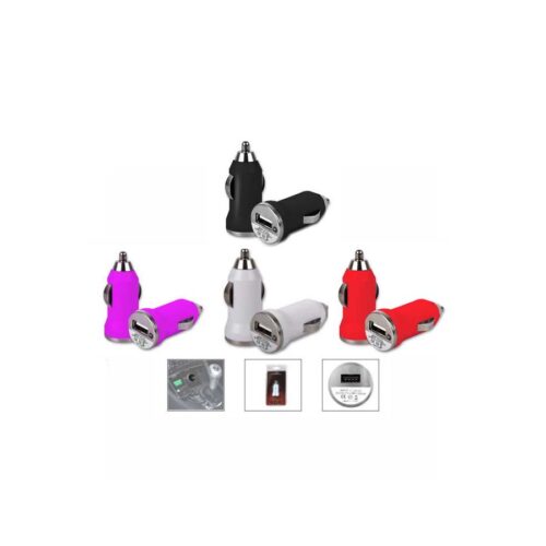 GTR500 Assorted Colors USB Car Charger Adapter