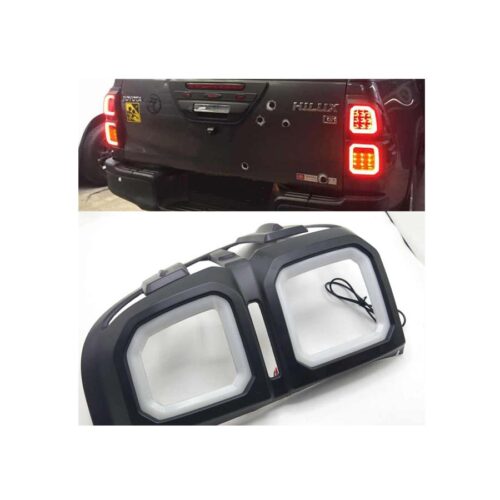 Hilux Rocco (2018+) Tail Light cover with LED Light 2 Pcs