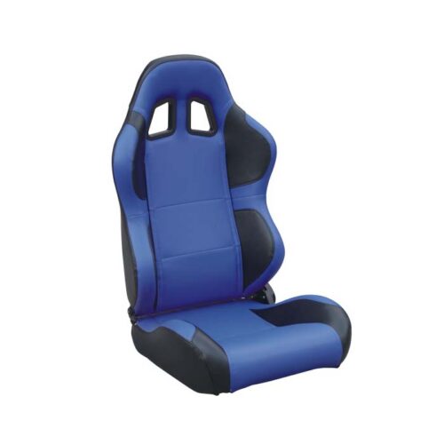 Racing Style Car Seats (Blue/Black) 2 Pcs