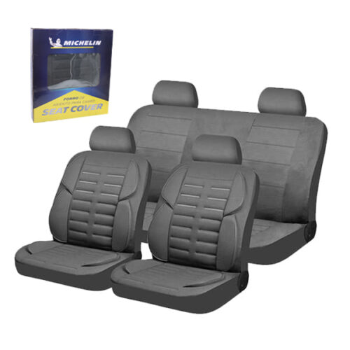 MICHELIN GREY EMBOSSED 9PCS SEAT COVER