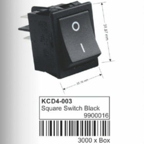 BLACK ON/OFF SWITCH (SQUARE)