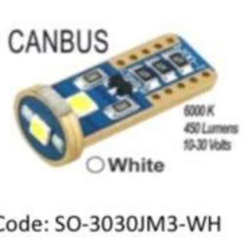 IG Tuning – T10 (3 LED) Canbus White 2 Pcs