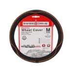 Medium Centauro Black Orange Line Swissdrive Steering Wheel Cover