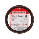 Medium Centauro Black Red Line Swissdrive Steering Wheel Cover