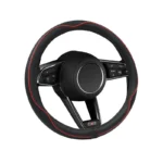 Medium Centauro Black Red Line Swissdrive Steering Wheel Cover - Image 3