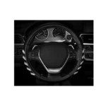 Medium Arrow Grip Black-Grey Grip-Grey Stitch Swissdrive Steering Wheel Cover - Image 3