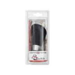 Black Leather Gear Knob With Black Stitch Swissdrive