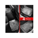 Metallic Silver 4Pc Swissdrive Rubber Mat - Image 5