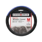 Medium Arrow Grip 2" Carbon Blue-Black Swissdrive Steering Wheel Cover