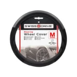 Medium Arrow Grip 2" Carbon Grey-Black Swissdrive Steering Wheel Cover