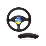 Black/Red Michelin Steering Cover