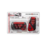 Swissdrive Automatic Pedal Kit Black/Red 2Pc