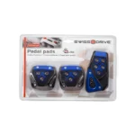 Swissdrive Manual Pedal Kit Black/Blue 3Pcs