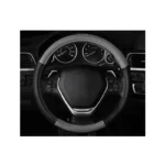 Steering Wheel Cover Swissdrive Chrome Line Grey-Black - Image 2