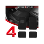 Black 4Pc Swissdrive Carpet Mat