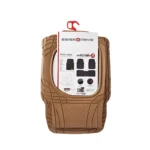 Beige 3Pc Deep Dish Swissdrive Rubber Mat