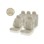 Swissdrive Beige Supreme 14Pc Seat Cover (4 Shoulder Pads, 1 Swc)