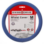 Swissdrive Ultra Soft Dark Blue Steering Wheel Cover - Image 2