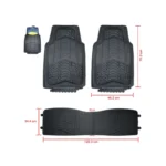Michelin Black 3Pc Rubber Mat