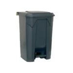 Bolt 50L Black Plastic Trash Can With Lids