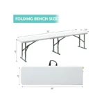 Bolt 6Ft Fold In Half Bench