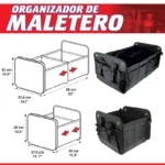 Swissdrive Boot Tidy Bag Organizer Trunk Black 22" x 14.7 - Image 3