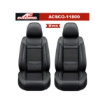 AC Racing Universal Leather Seat Cover Black 11Pcs