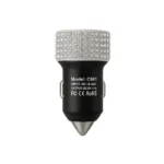 Bling Usb & C-Port Charger Silver