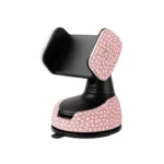 Bling Suction Phone Holder Pink