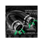 IG Tuning Flexible Air Intake Hose Chrome - Image 3