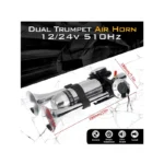IG Tuning Dual Trumpet Electric Horn W/Eco Air Bottle 12/24V - Image 2