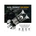 IG Tuning Dual Trumpet Electric Horn W/Eco Air Bottle 12/24V - Image 3