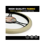 IG Tuning Steering Wheel Cover Beige Relief Seam - Image 4