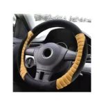 IG Tuning Steering Wheel Cover Suede Black/Beige - Image 2