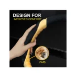 IG Tuning Steering Wheel Cover Suede Black/Beige - Image 3