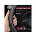 IG Tuning Steering Wheel Cover Waves Small Black - Image 3