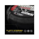 IG Tuning Steering Wheel Cover Suede Plain Black - Image 4