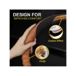 IG Tuning Steering Wheel Cover Suede Brown/Black/Carbon - Image 3