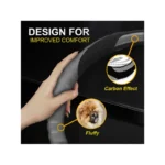 IG Tuning Steering Wheel Cover Suede Grey/Black/Carbon - Image 3