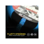 IG Tuning Steering Wheel Cover Suede Black/Blue/Carbon - Image 4