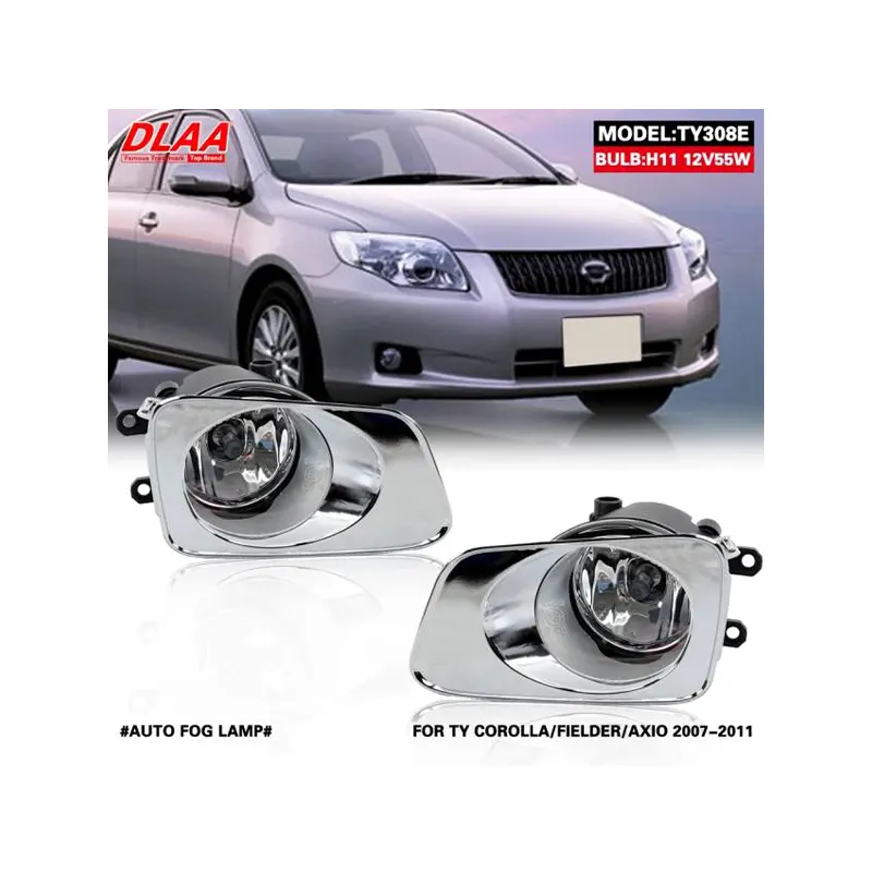 TY308E DLAA Foglight w/Chrome Finisher For Toyota Corolla Axio/Fielder (2007) - Image 1