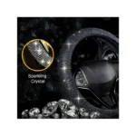 Ig Tuning Steering Wheel Cover Black Bling - Image 3