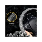 IG Tuning Steering Wheel Cover Grey Bling - Image 3