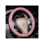 IG Tuning Steering Wheel Cover Rose Pink Bling - Image 2